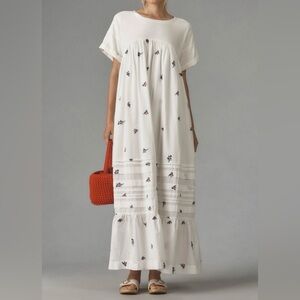 Pilcro by Anthropologie Pilcro Short-Sleeve T-Shirt Midi Dress Size S